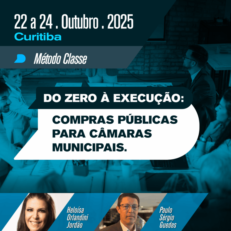 DO ZERO À EXECUÇÃO: COMPRAS PÚBLICAS PARA CÂMARAS MUNICIPAIS.