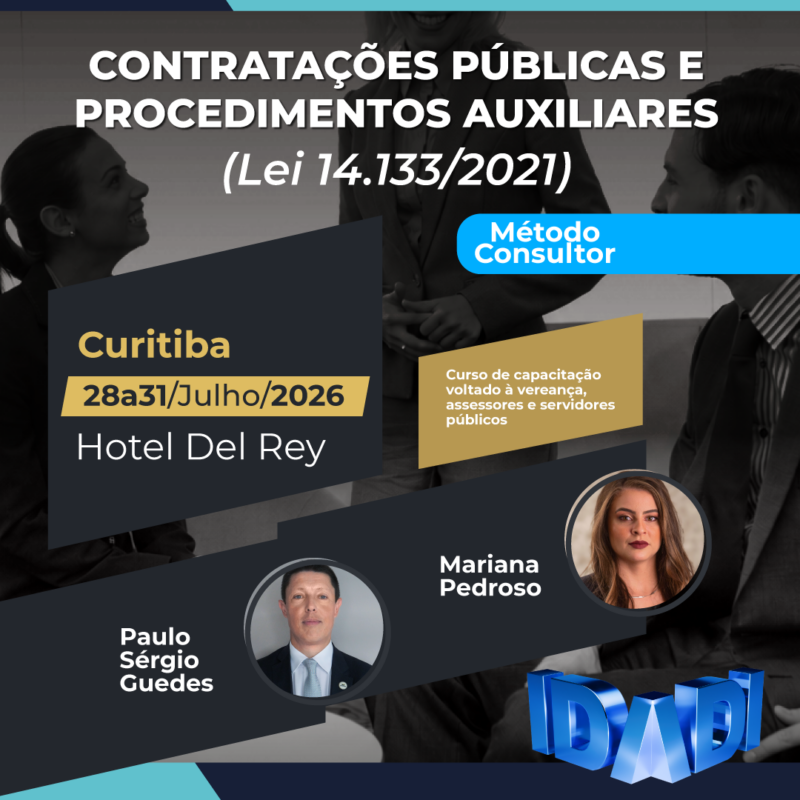 CONTRATAÇÕES PÚBLICAS E PROCEDIMENTOS AUXILIARES (Lei 14.133/2021).