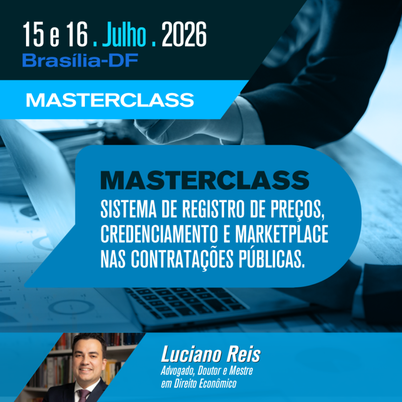 MASTERCLASS SISTEMA DE REGISTRO DE PREÇOS, CREDENCIAMENTO E MARKETPLACE NAS CONTRATAÇÕES PÚBLICAS. Inovação nas Aquisições e Governança da Demanda.