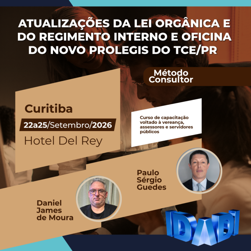 ATUALIZAÇÕES DA LEI ORGÂNICA E DO REGIMENTO INTERNO E OFICINA DO NOVO PROLEGIS DO TCE/PR.