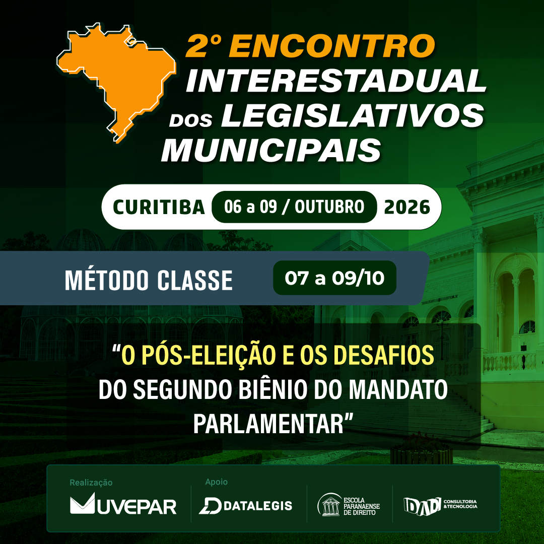 2º ENCONTRO INTERESTADUAL DOS LEGISLATIVOS MUNICIPAIS.