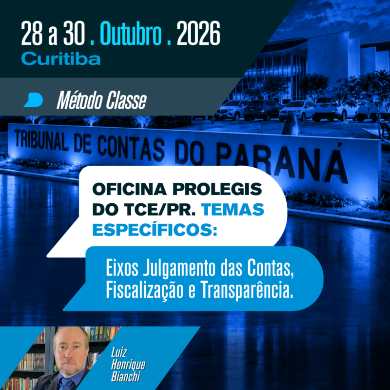 OFICINA PROLEGIS do TCE/PR. Temas específicos: Eixos Julgamento das Contas, Fiscalização e Transparência.