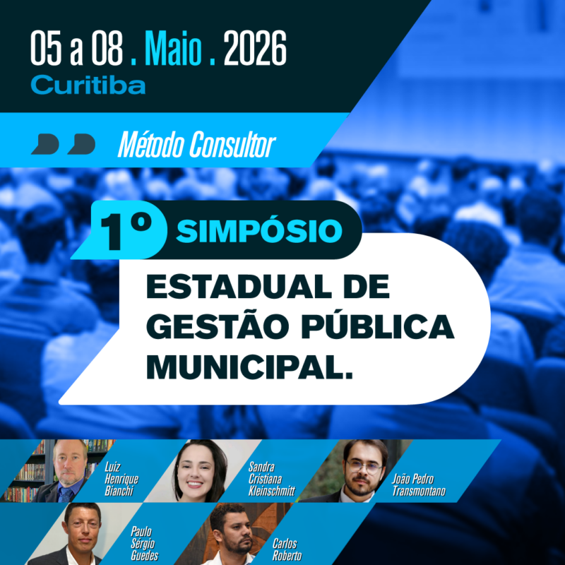 1º SIMPÓSIO ESTADUAL DE GESTÃO PÚBLICA MUNICIPAL - dição: GOVERNANÇA, PROGOV, PROLEGIS, Captação de Recursos, Contratações Públicas e Inteligência Artificial (I.A.).