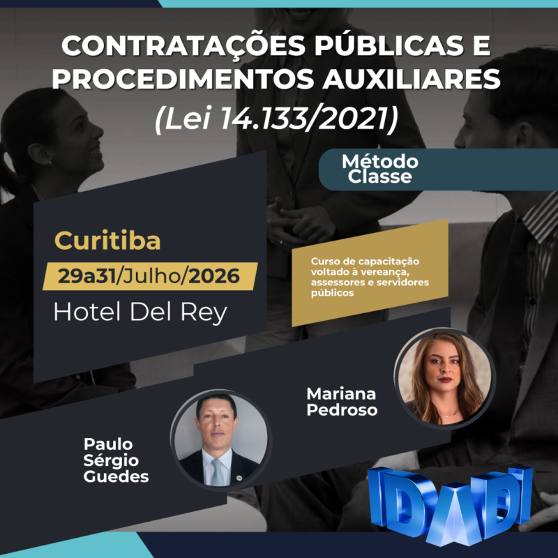 CONTRATAÇÕES PÚBLICAS E PROCEDIMENTOS AUXILIARES (Lei 14.133/2021).