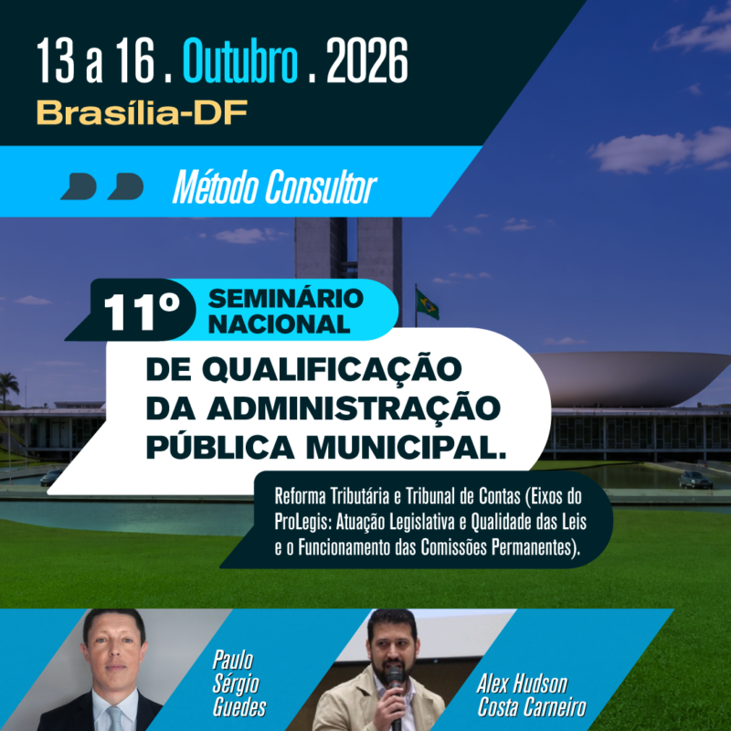 11ª SEMINÁRIO NACIONAL DE QUALIFICAÇÃO DA ADMINISTRAÇÃO PÚBLICA MUNICIPAL.